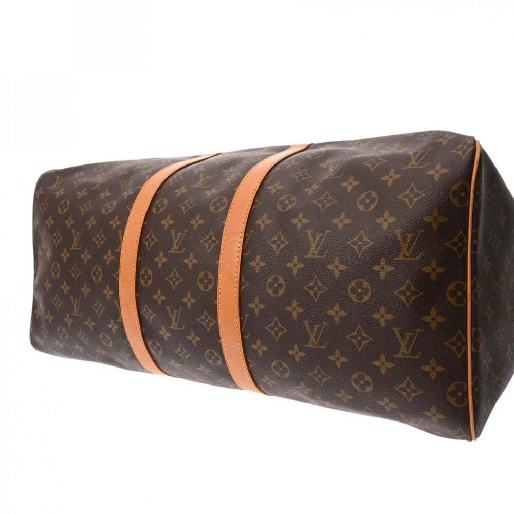 LOUIS VUITTON Brown Monogram Canvas Keepall 55 Boston Bag - Picture 6 of 11
